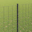 Eurohegn med stolpe 10 x 1,6 m PVC-belagt stål Grå Mesh