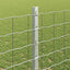 Eurohegn med stolpe 10 x 1,2 m Galvaniseret stål Sølv Mesh
