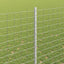Eurohegn med stolpe 10 x 1,5 m Galvaniseret stål Sølv Mesh