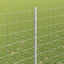 Eurohegn med stolpe 10 x 1,6 m Galvaniseret stål Sølv Mesh