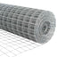 Eurohegn med stolpe 10 x 0,8 m Galvaniseret stål Sølv Mesh