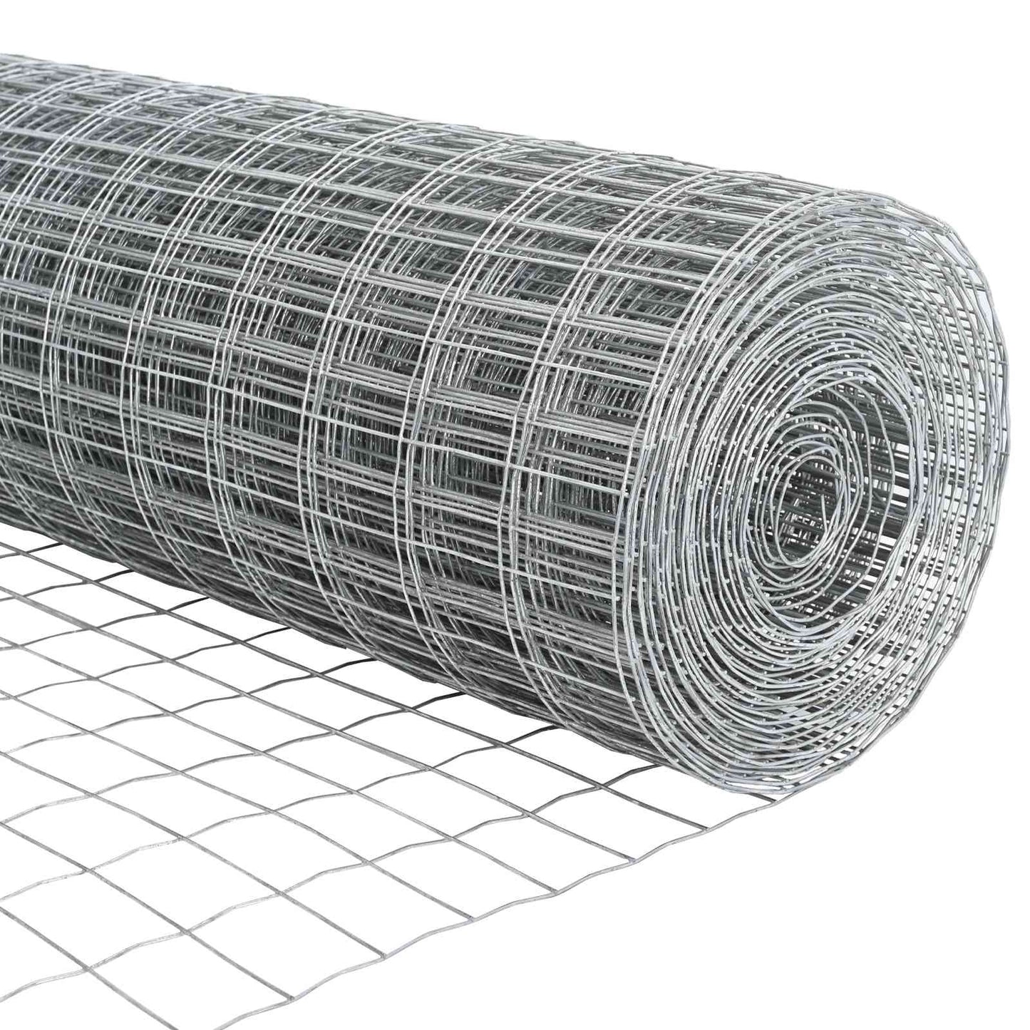 Eurohegn med stolpe 10 x 0,8 m Galvaniseret stål Sølv Mesh