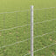 Eurohegn med stolpe 25 x 0,8 m Galvaniseret stål Sølv Mesh