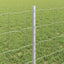 Eurohegn med stolpe 25 x 0,6 m Galvaniseret stål Sølv Mesh