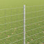 Eurohegn med stolpe 10 x 1,6 m Galvaniseret stål Sølv Mesh