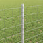 Eurohegn med stolpe 25 x 0,6 m Galvaniseret stål Sølv Mesh