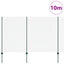 Kæde-link hegn med stolpe 10 x 1,5 m PVC-belagt stål Grøn Mesh