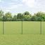 Kæde-link hegn med stolpe 25 x 1,5 m Galvaniseret stål Grøn
