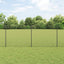 Kæde-link hegn med stolpe 10 x 1 m PVC-belagt stål Grå Mesh