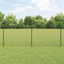 Kæde-link hegn med stolpe 25 x 0,8 m PVC-belagt stål Grå Mesh