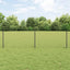 Kæde-link hegn med stolpe 25 x 0,6 m PVC-belagt stål Grå Mesh