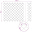 Kæde-link hegn med stolpe 25 x 0,6 m PVC-belagt stål Grå Mesh