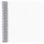 Kæde-link hegn med stolpe 10 x 1,5 m Galvaniseret stål Sølv