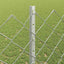 Kæde-link hegn med stolpe 10 x 1,2 m Galvaniseret stål Sølv