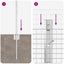 Svejsede trådhegn med stolper 50 x 0,5 m Galvaniseret stål Sølv