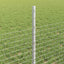 Svejsede trådhegn med stolper 50 x 0,5 m Galvaniseret stål Sølv