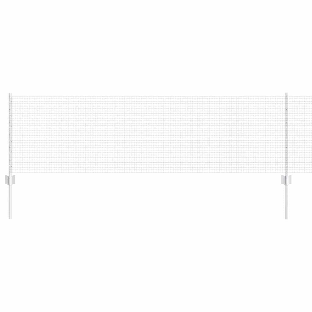 Svejsede trådhegn med stolper 50 x 0,6 m Galvaniseret stål Sølv