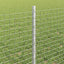 Svejsede trådhegn med stolper 50 x 0,6 m Galvaniseret stål Sølv