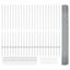 Svejsede trådhegn med stolper 50 x 1,2 m Galvaniseret stål Sølv