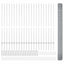 Svejsede trådhegn med stolper 50 x 1,4 m Galvaniseret stål Sølv