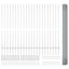 Svejsede trådhegn med stolper 50 x 1,5 m Galvaniseret stål Sølv
