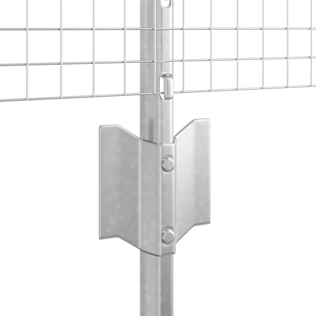 Svejsede trådhegn med stolper 100 x 0,6 m Galvaniseret stål