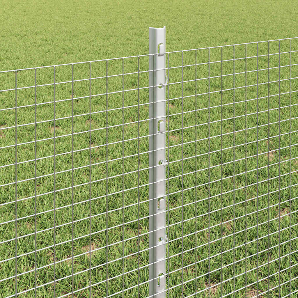 Svejsede trådhegn med stolper 100 x 0,6 m Galvaniseret stål