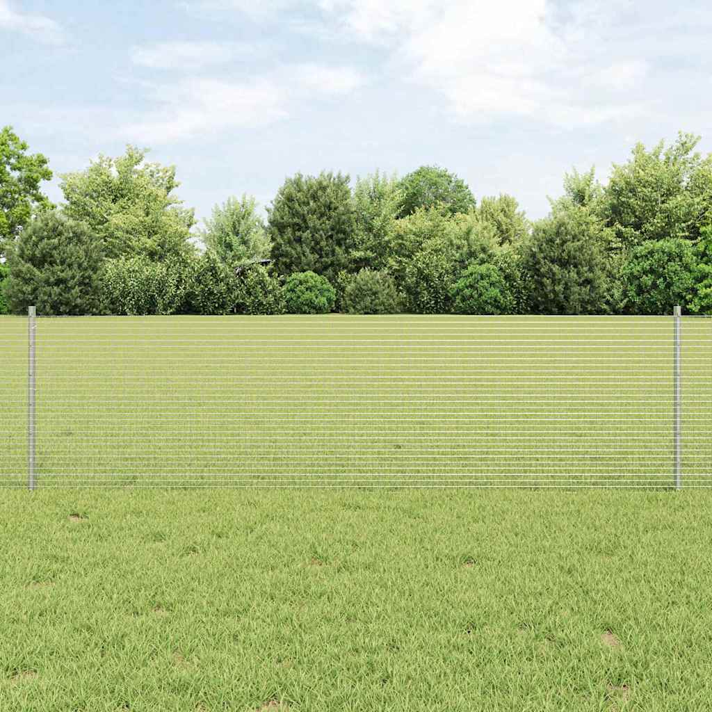 Svejsede trådhegn med stolper 100 x 0,6 m Galvaniseret stål