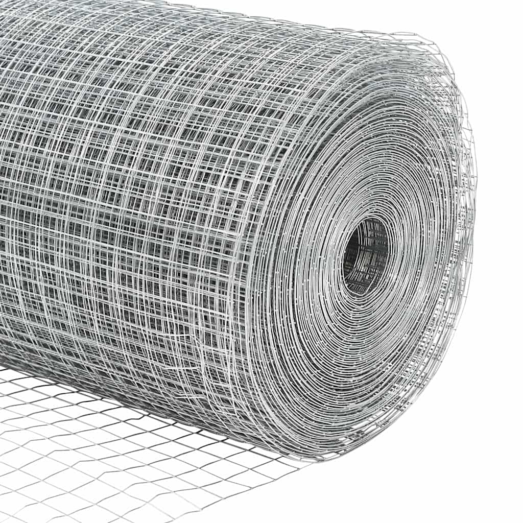 Svejsede trådhegn med stolper 100 x 0,8 m Galvaniseret stål