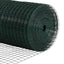 Svejsede trådhegn med stolper 10 x 1,6 m PVC-belagt stål Grøn