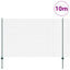 Svejsede trådhegn med stolper 10 x 1,6 m PVC-belagt stål Grøn