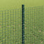 Svejsede trådhegn med stolper 25 x 0,8 m PVC-belagt stål Grøn