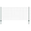 Svejsede trådhegn med stolper 25 x 1,2 m PVC-belagt stål Grøn