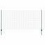 Svejsede trådhegn med stolper 25 x 1,2 m PVC-belagt stål Grøn