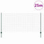 Svejsede trådhegn med stolper 25 x 1,2 m PVC-belagt stål Grøn