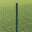 Svejsede trådhegn med stolper 50 x 0,6 m PVC-belagt stål Grøn