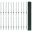 Svejsede trådhegn med stolper 50 x 1 m PVC-belagt stål Grøn