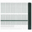 Svejsede trådhegn med stolper 50 x 1 m PVC-belagt stål Grøn