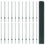 Svejsede trådhegn med stolper 50 x 1,2 m PVC-belagt stål Grøn
