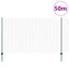 Svejsede trådhegn med stolper 50 x 1,4 m PVC-belagt stål Grøn