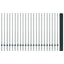Svejsede trådhegn med stolper 50 x 1,5 m PVC-belagt stål Grøn