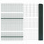 Svejsede trådhegn med stolper 100 x 1 m PVC-belagt stål Grøn