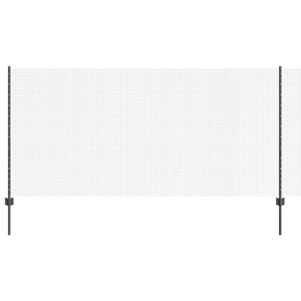 Svejsede trådhegn med stolper 10 x 1,2 m PVC-belagt stål Grå