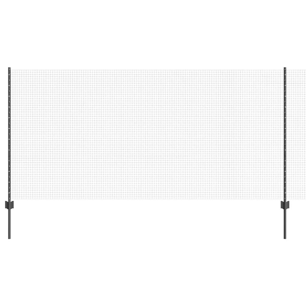 Svejsede trådhegn med stolper 10 x 1,2 m PVC-belagt stål Grå