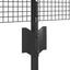 Svejsede trådhegn med stolper 25 x 0,6 m PVC-belagt stål Grå