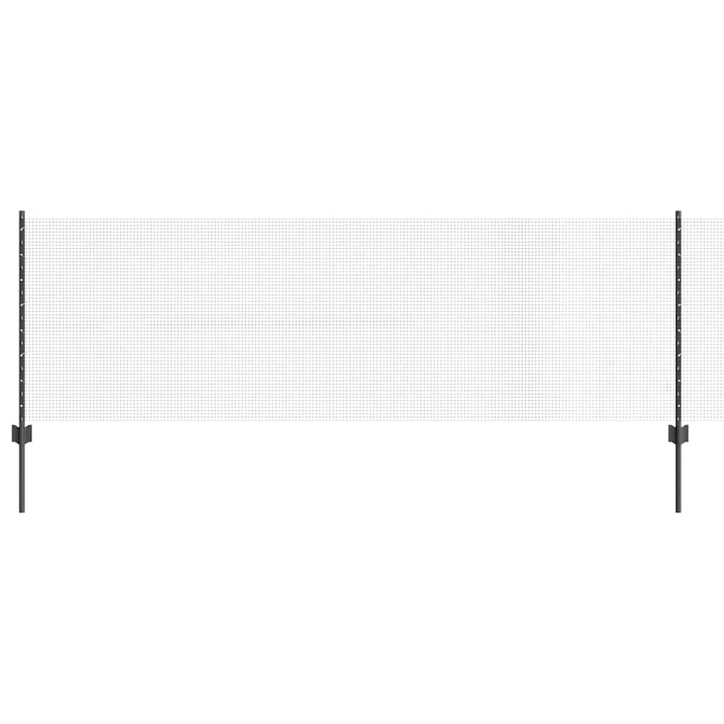 Svejsede trådhegn med stolper 100 x 0,8 m PVC-belagt stål Grå