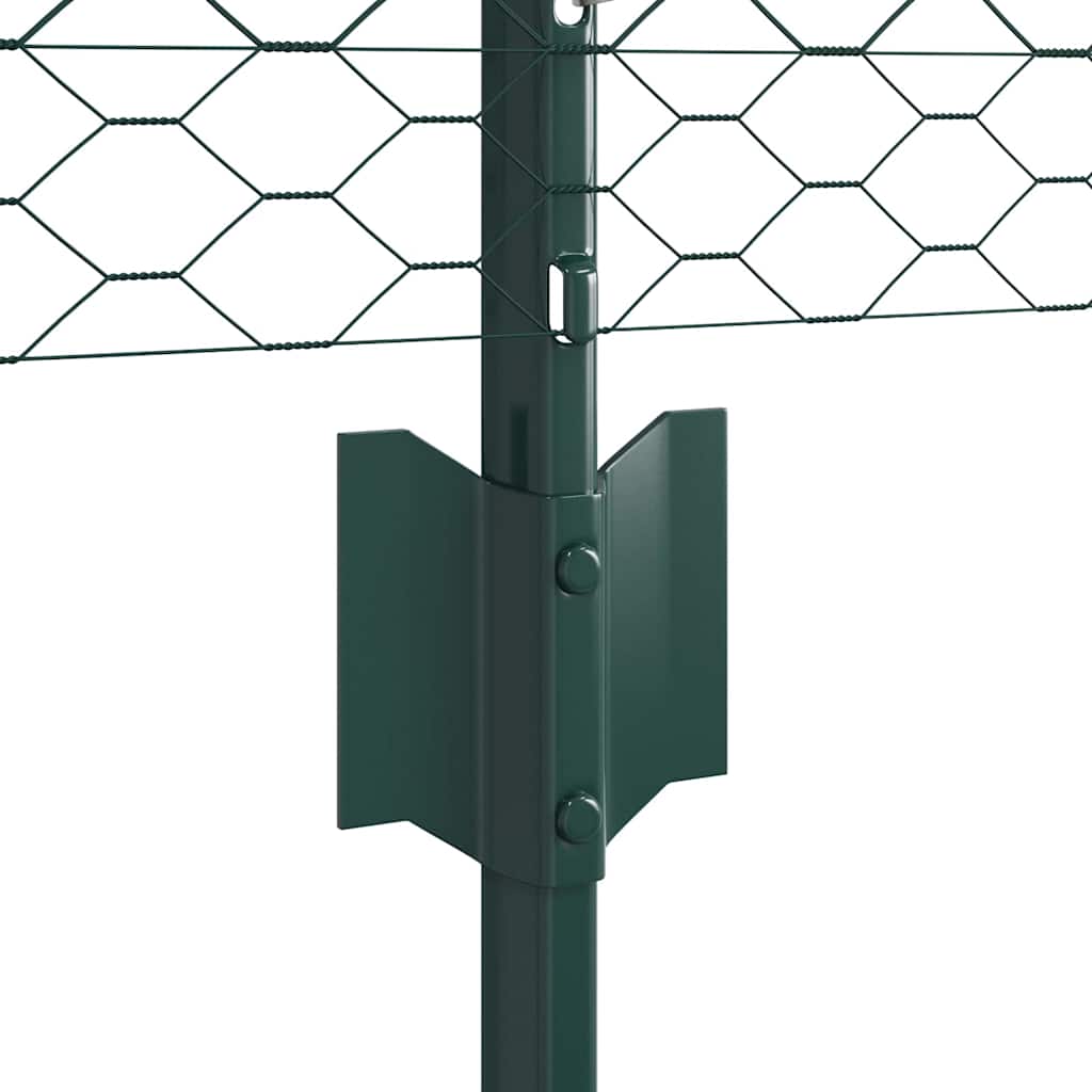 Svejset Trådhegn 10 x 0,4 m PVC-belagt stål Grøn Mesh