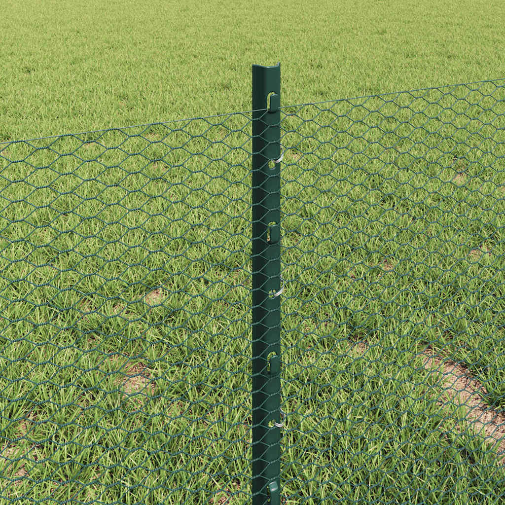 Svejset Trådhegn 10 x 0,4 m PVC-belagt stål Grøn Mesh