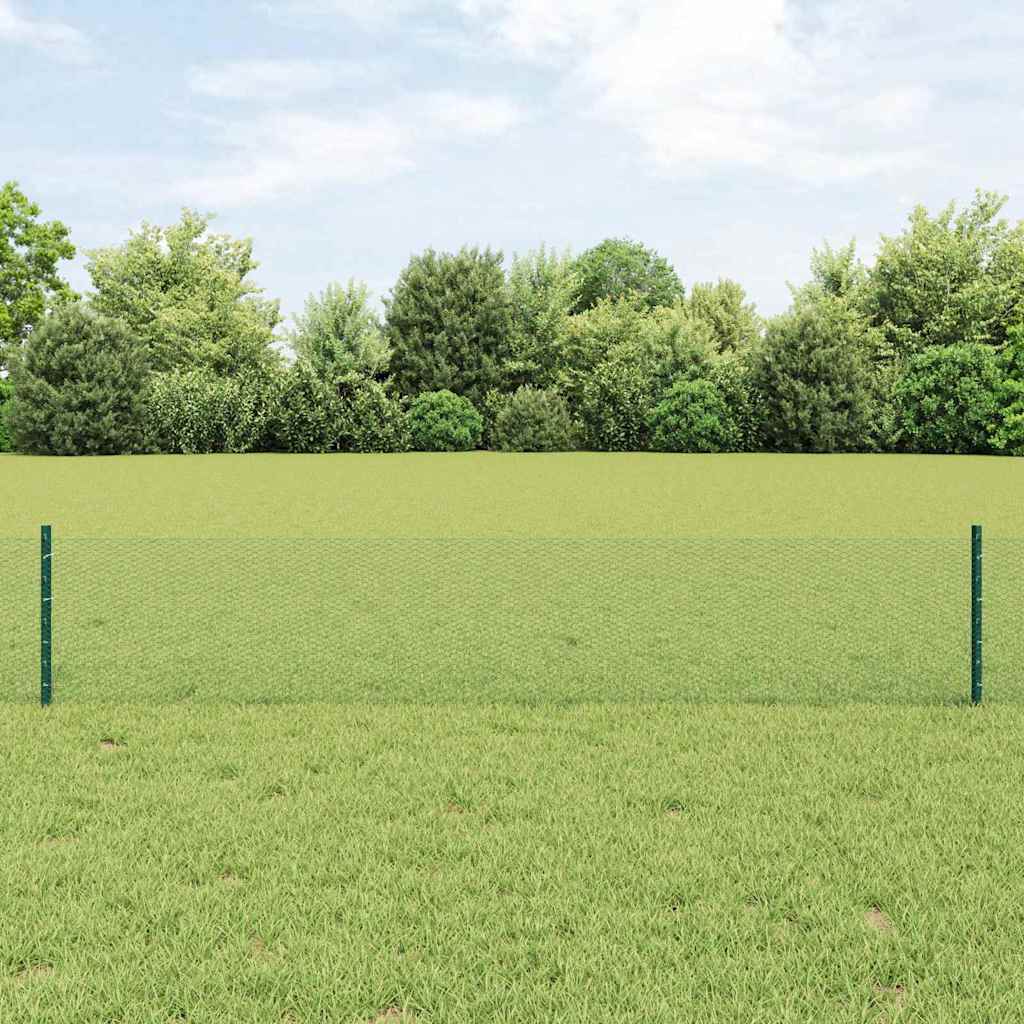 Svejset Trådhegn 10 x 0,4 m PVC-belagt stål Grøn Mesh