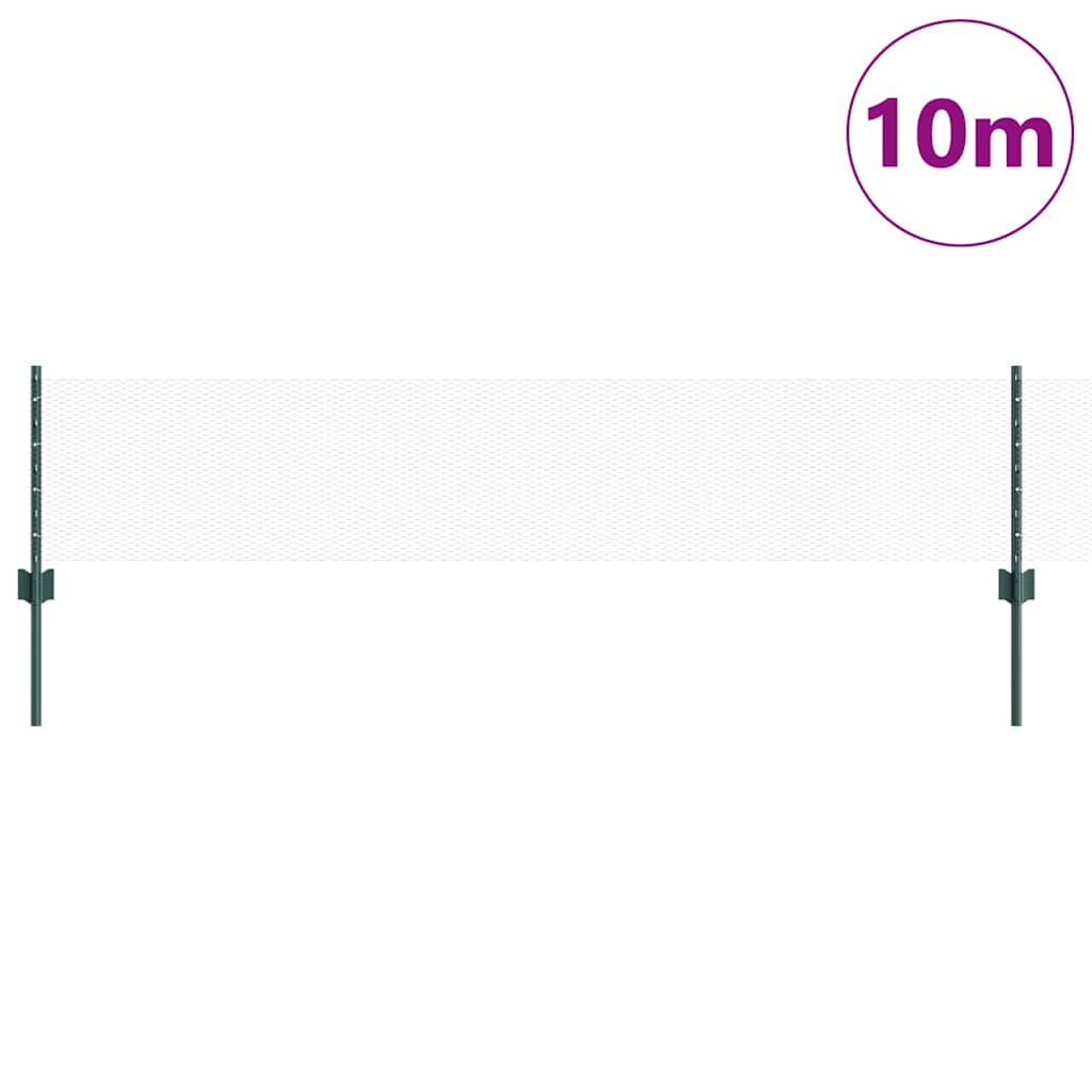Svejset Trådhegn 10 x 0,4 m PVC-belagt stål Grøn Mesh